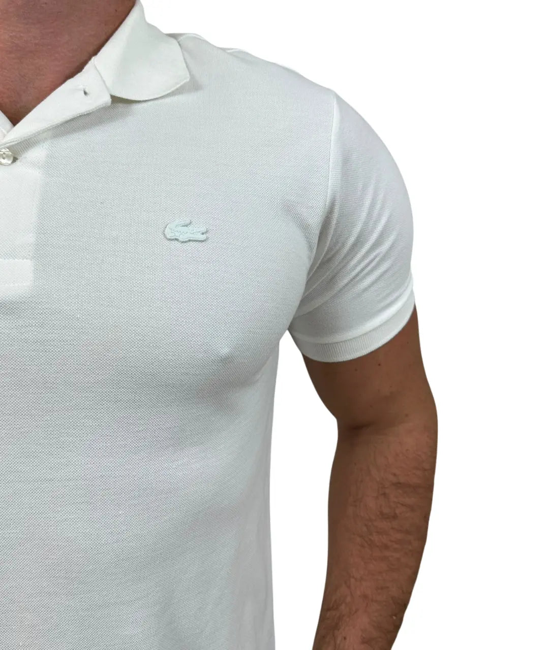 Camisa Polo LCT Masculina Regular Fit Cor Branca