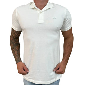 Camisa Polo LCT Masculina Regular Fit Cor Branca