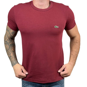 Camiseta LCT Masculina Manga Curta Cor Vinho