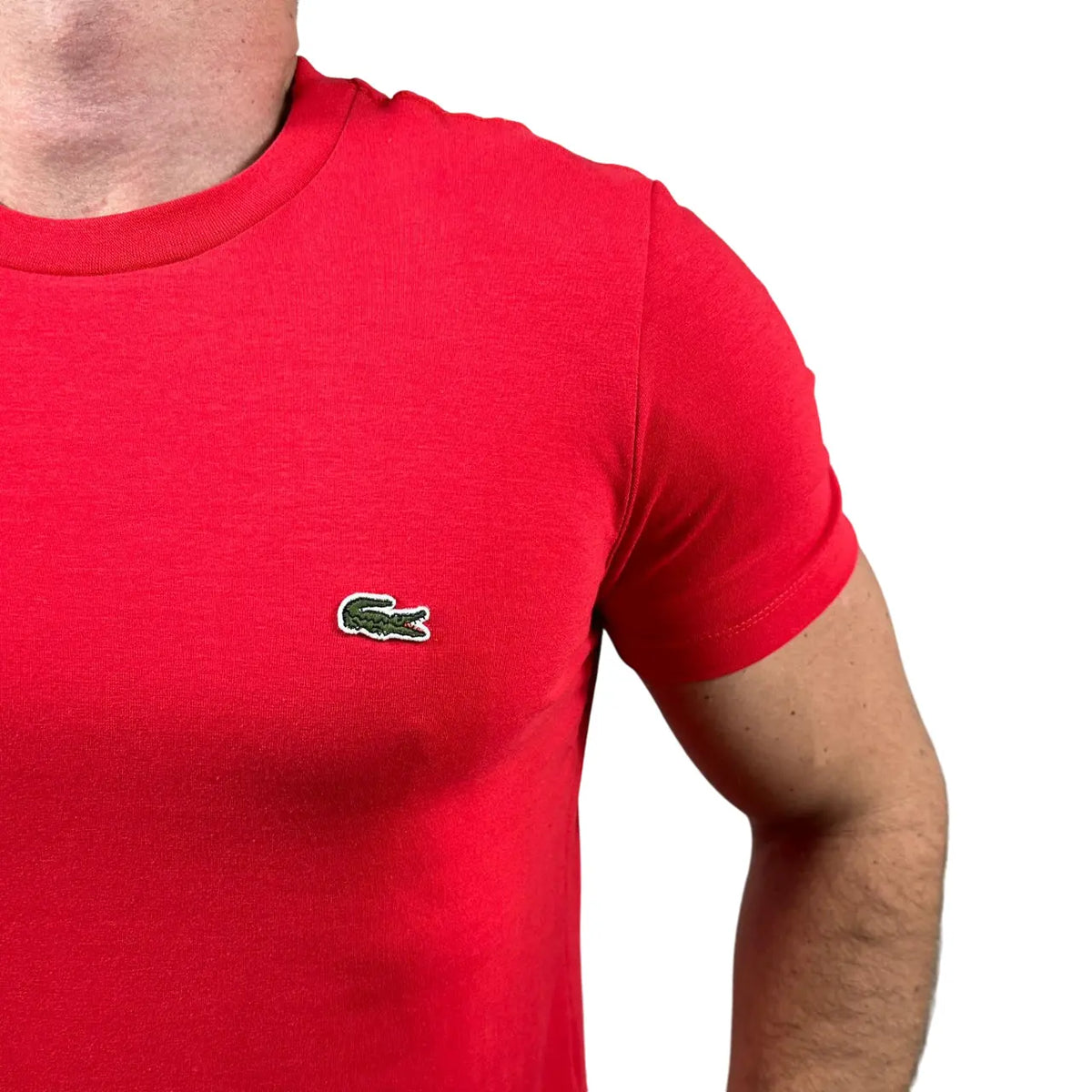 Camiseta LCT Masculina Manga Curta Cor Vermelha