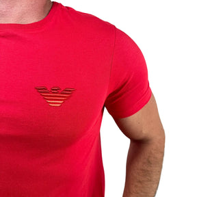 Camiseta EA Masculina Manga Curta Cor Vermelha