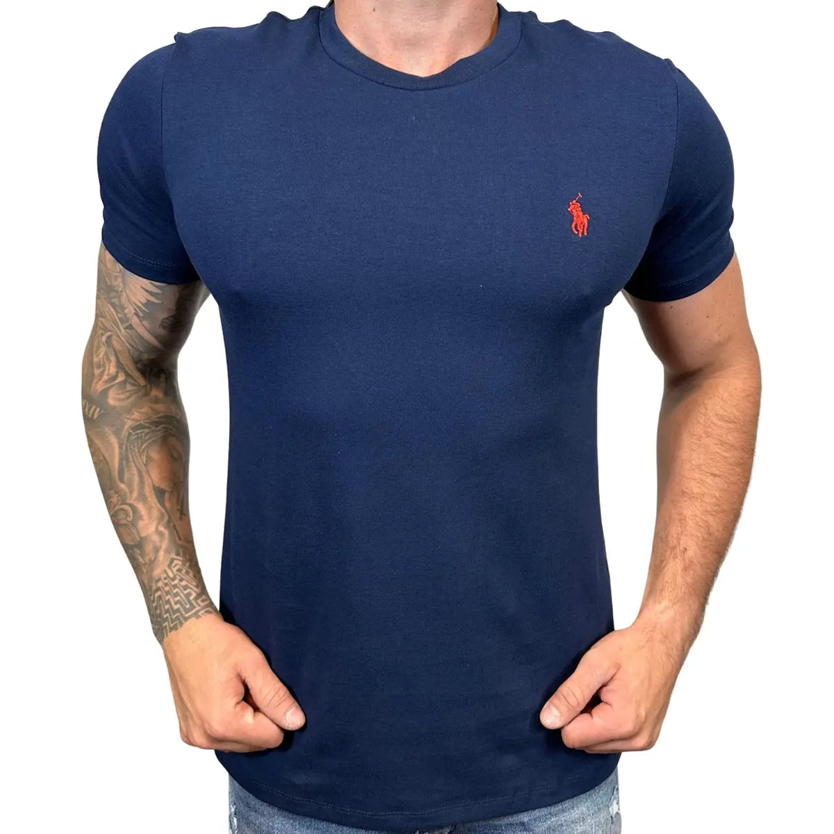 Camiseta PRL Masculina Manga Curta Cor Azul