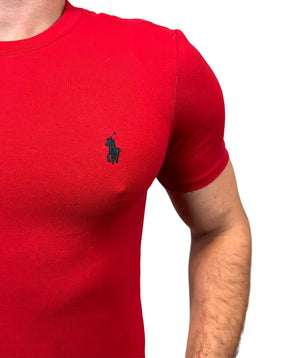 Camiseta PRL Masculina Manga Curta Cor Vermelha