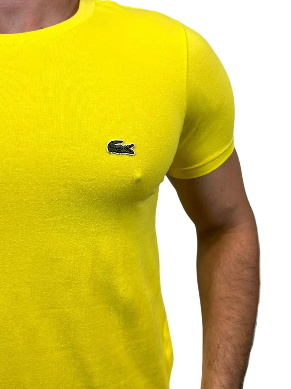 Camiseta LCT Masculina Manga Curta Cor Amarela