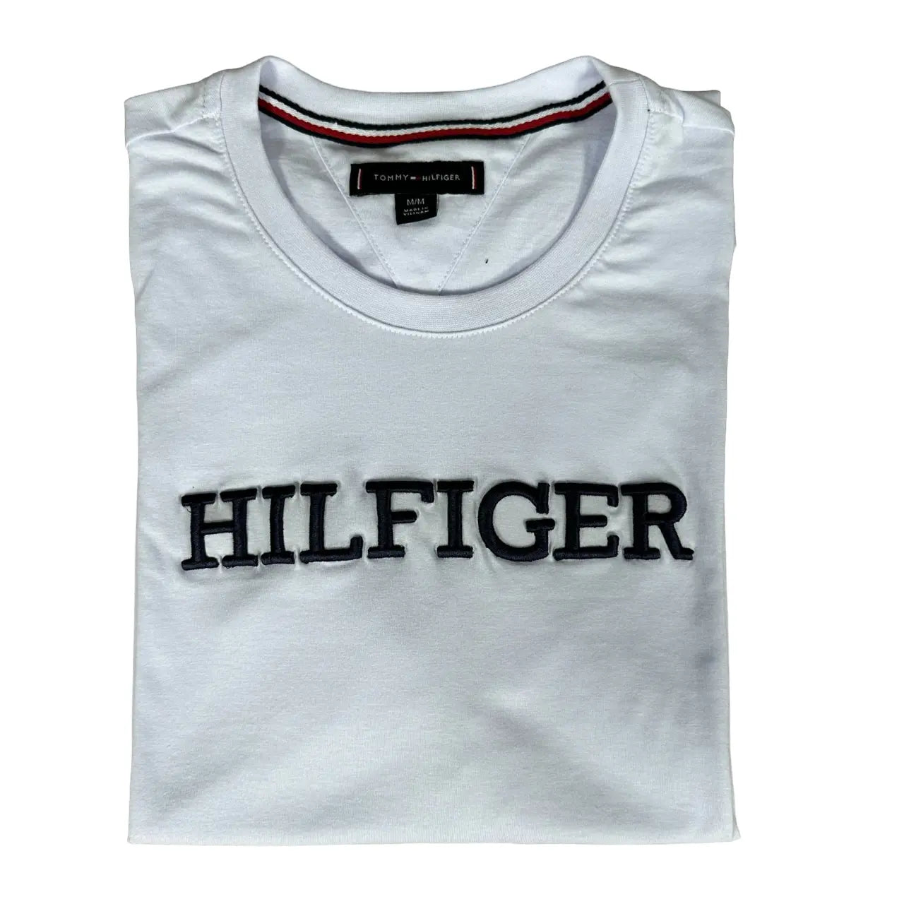 Camiseta T. Hilfiger Masculina Manga Curta Cor Branca