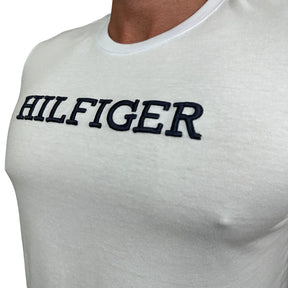 Camiseta T. Hilfiger Masculina Manga Curta Cor Branca