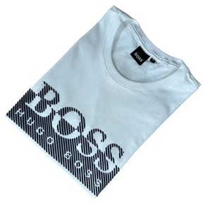 Camiseta Boss Masculina Manga Curta Cor Branca