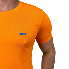 Camiseta Masculina Manga Curta Cor Laranja