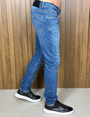 Calça Jeans Masculina Skinny EA Premium Algodão com Elastano