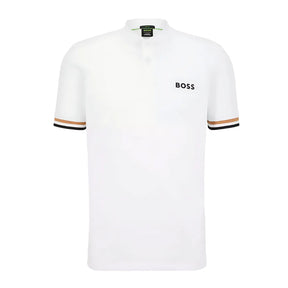 Camisa Polo HB Masculina Custom Fit Cor Off White
