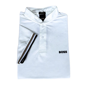 Camisa Polo HB Masculina Custom Fit Cor Off White