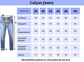 Calça Jeans Masculina Skinny Ellus Premium Algodão com Elastano Cor Preta